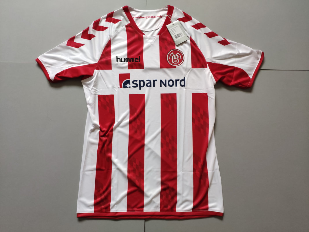 AaB Fodbold Home 2016/2017 Football Shirt Manufactured By Hummel. The Team Plays Football In Denmark.