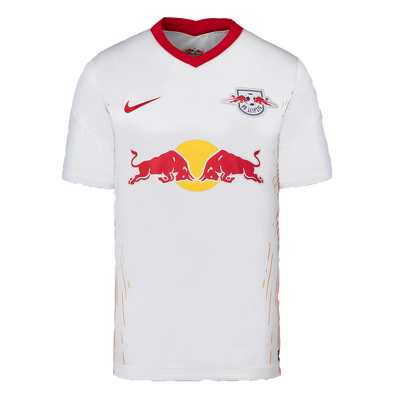 RB Leipzig Home 2020/2021 Football Shirt Manufactured By Nike. The Club Plays Football In Germany.