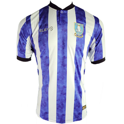 Sheffield Wednesday Home 2020/2021 Football Shirt Manufactured By Elev8. The Club Plays Football In The Championship.