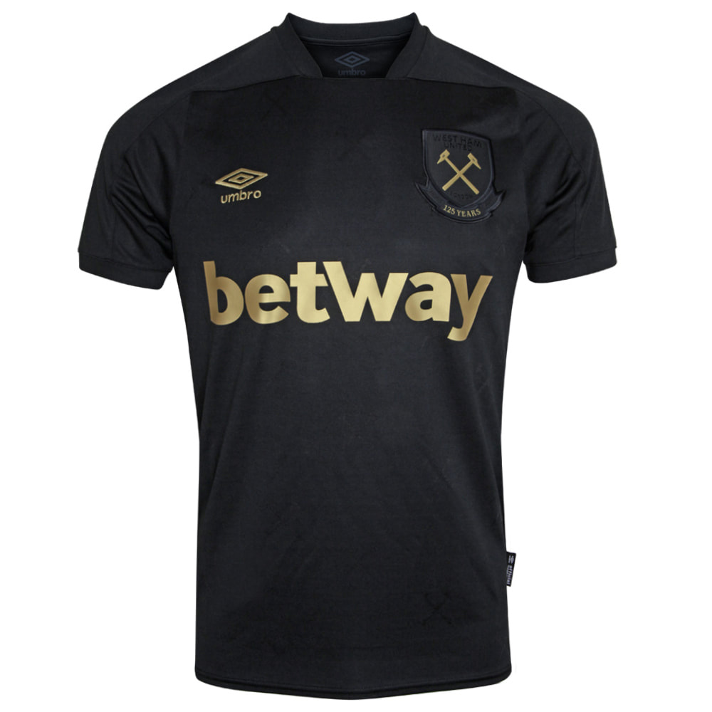 West Ham 2020/2021 Third Football Shirt Manufactured By Umbro. The Club Plays Football In England.
